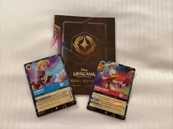3 Sets Of Lorcana 2026 EPCOT Rapunzel & Donald Duck Promo Cards Festival Arts - Image 1