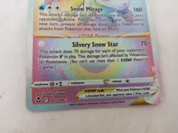 Alolan Vulpix VSTAR 197/195 Rainbow Rare Silver Tempest Pokemon Card - Image 4