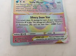 Alolan Vulpix VSTAR 197/195 Rainbow Rare Silver Tempest Pokemon Card - Image 5