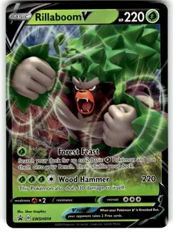 Rillaboom V - Promo SWSH: Sword & Shield Promo Cards SWSH014 NM - Image 1