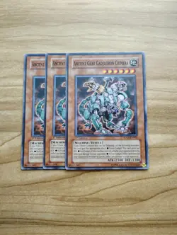 Yu-Gi-Oh! - Ancient Gear Gadjiltron Chimera 3X - Complete Playset Of Cards - Image 1