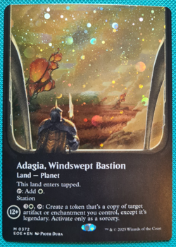MTG - Adagia, Windswept Bastion - Galaxy Foil - Edge of Eternities - Magic - Image 1