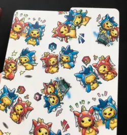 Pokemon Center Centre Card Divider Gyarados Pikachu Magikarp Japan Limited - Image 3