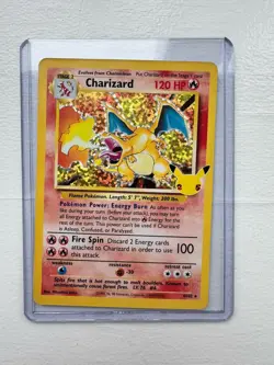 Pokemon Charizard Holo Rare 4/102 Base Set 120 HP English Vintage Card - Image 1