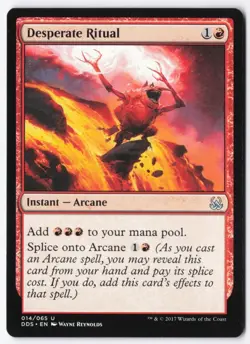 Magic The Gathering MTG Desperate Ritual Duel Deck Trading Card NM - Image 1