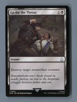 Go for the Throat 91 Universes Beyond: Assassin's Creed Magic: The Gathering NM - Image 1