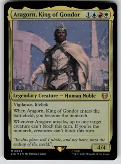 Aragorn, King of Gondor Foil M The Lord of the Rings 5 NM - Image 1