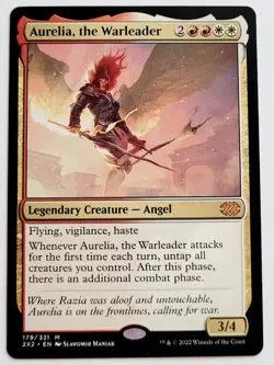 MTG Aurelia, the Warleader - Double Masters 2022 - NM - Image 1
