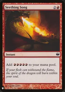 Magic The Gathering, Seething Song, The List Reprints, Regular - Image 1