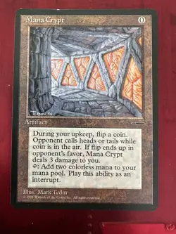 Magic the Gathering MANA CRYPT- book promo MTG LP - Image 1