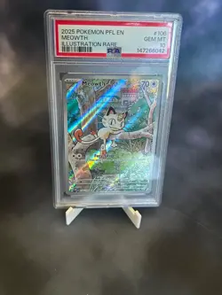 2025 POKEMON PFL EN-PHANTASMAL FLAMES ILLUSTRATION RARE #106 MEOWTH PSA 10 - Image 1