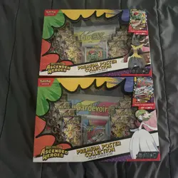 Pokemon Ascended Heroes Premium Poster Collection Mega Lucario/Gardevoir Bundle! - Image 1