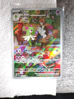 Pokemon TCG Kirlia Scarlet & Violet Set Holo Illustration Rare Card 212/198 NM - Image 1