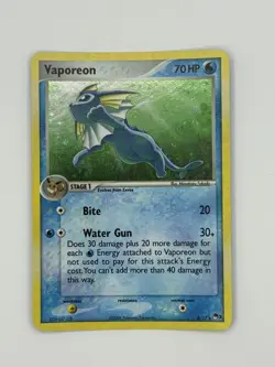 2006 Pokemon Vaporeon Holo #6 POP Series 3 Eeveelution - Image 1