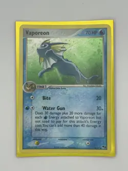 2006 Pokemon Vaporeon Holo #6 POP Series 3 Eeveelution - Image 5