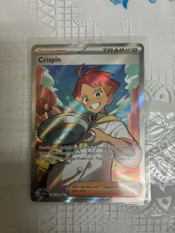 The Pokemon Company Crispin Trainer SV07 Stellar Crown Full Art Holo Ultra Rare… - Image 1