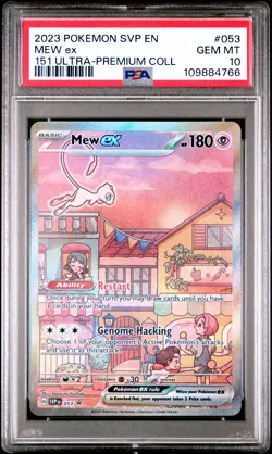 2023 POKEMON SVP EN-SV BLACK STAR PROMO 151 ULTRA-PREM COLL #053 MEW EX PSA 10 - Image 1
