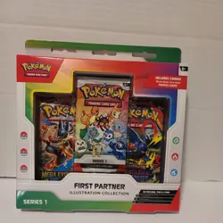 Pokemon TCG First Partners Illustration Collection Series One Box Factory Sealed - Image 1