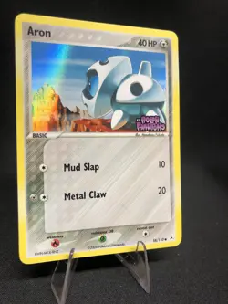 Aron 58/110 Pokemon Holon Phantoms Stamped Reverse Holo NM - Image 1