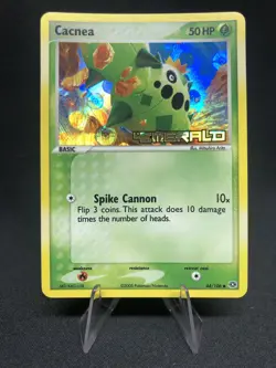 Cacnea 44/106 Pokemon Emerald 44/106 Stamped Reverse Holo NM - Image 1