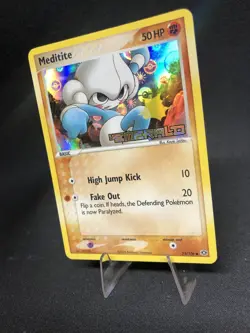 Meditite 55/106 Pokemon Emerald Stamped Reverse Holo - Image 2