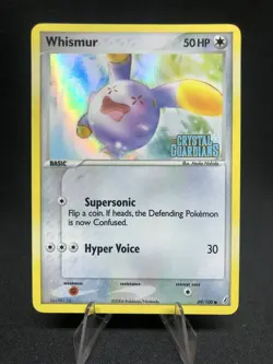 Whismur 69/100 Pokemon Crystal Guardians Stamped Reverse Holo NM - Image 1