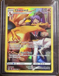 Pokemon Charizard Ultra Rare Full Art Holo TG03/TG30 Lost Origin 170 HP - Image 1