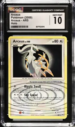 2009 POKEMON PLATINUM ARCEUS #AR5 ARCEUS-HOLO CGC 10 - Image 1