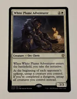 MTG White Plume Adventurer Commander Legends Battle For Baldur's Gate NM - Image 1