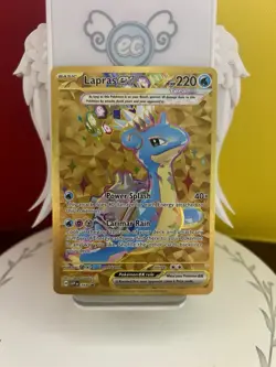Pokemon TCG Lapras ex SVP 164 Terapagos UPC Gold Promo Exclusive NM/M - Image 1