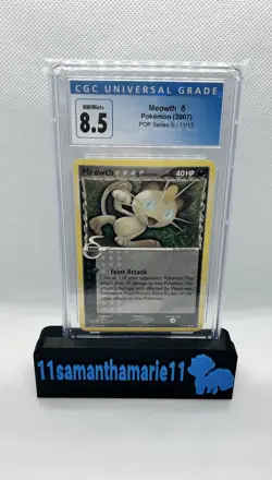 2007 Meowth Pokemon POP Series 5 CGC 8.5 - Image 1