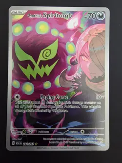 Pokemon TCG Cynthia's Spiritomb 244/217 Illustration Rare Ascended Heroes NM+ - Image 1