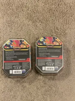 Pokemon Mega Charizard X and Y Tins 2026 Pokemon TCG set of 2 Phantasmal Flames - Image 2
