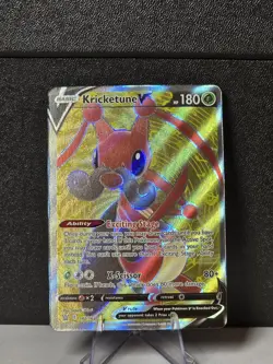 Kricketune V 142/163 Ultra Rare Full Art - Battle Styles BST Pokemon NM - Image 1