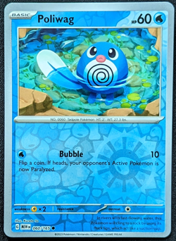 Poliwag 60/165 Reverse Holo Scarlet & Violet 151 - Pokemon TCG - Mint - Image 1