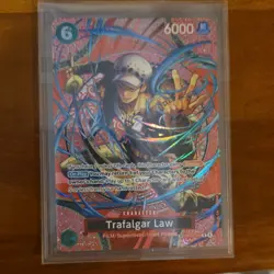 Bandai One Piece CCG Trafalgar Law OP13-031 Rare Foil SP Character 6000 Power - Image 1