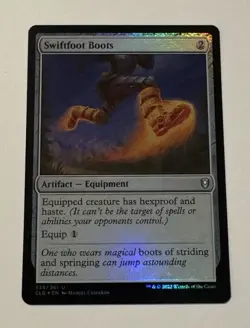MTG Swiftfoot Boots - Commander Legends: Battle for Baldur's Gate FOIL NM - Image 1