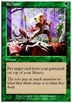 Reclaim - Medium Play MTG 7th Edition - Image 1