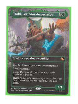 TOSKI, BEARER OF SECRETS Bloomburrow SPG MTG Spanish NM Portador Secretos Magic - Image 1