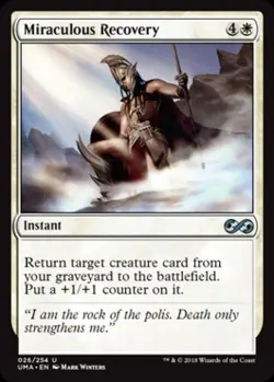 Miraculous Recovery -Foil Near Mint MTG Ultimate Masters - Image 1
