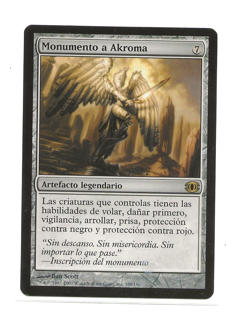 AKROMA'S MEMORIAL Magic Future Sight Espanol NM Monumento a Akroma MTG - Image 1