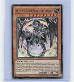 Yugioh Ancient Gear Reactor Dragon SR03-EN001 ULTRA RARE 1st Edition (NM)(HOLO) - Image 1
