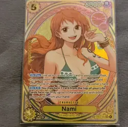 Bandai One Piece CCG Nami EB03-053 SP Special Foil Extra Booster Heroines - Image 2