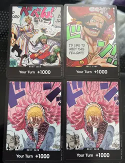 One Piece Don!! Foil 4 Card Lot - Image 1