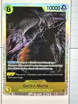 One Piece TCG Gecko Moria English OP14-104 SR Azure Sea's Seven NM - Image 1