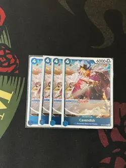 One Piece TCG Cavendish (045) OP10-045 Royal Blood Foil Playset - Image 1