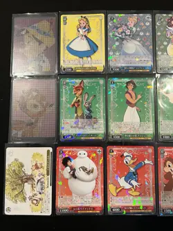 Card Lot of (21) Disney 100 Weiss Schwarz Holo Foil - R, RR, H, PR, + Lenticular - Image 4