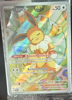 Pokemon TCG Eevee SVP 173 Scarlet & Violet Promo Holo Basic Card English sealed - Image 1