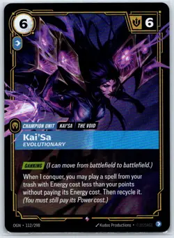 Kai'Sa - Evolutionary Foil Rare Origins 112/298 NM Riftbound Card - Image 1