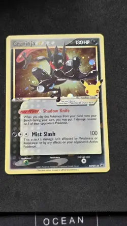 Greninja Star SWSH144 SWSH: Sword & Shield Promo Cards Holo MP Look at Pictures. - Image 1
